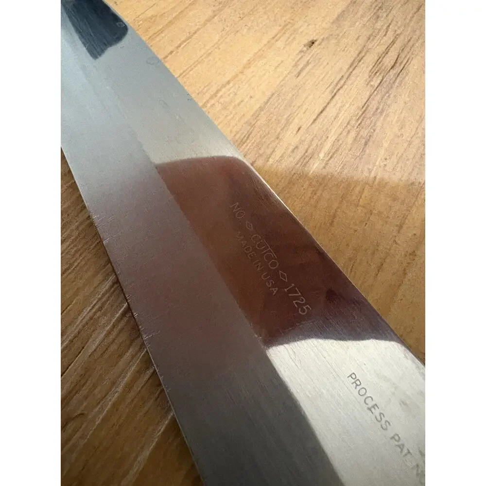 Vintage CUTCO French Chef Knife 1725 Classic Marbled Brown Handle 9” Blade